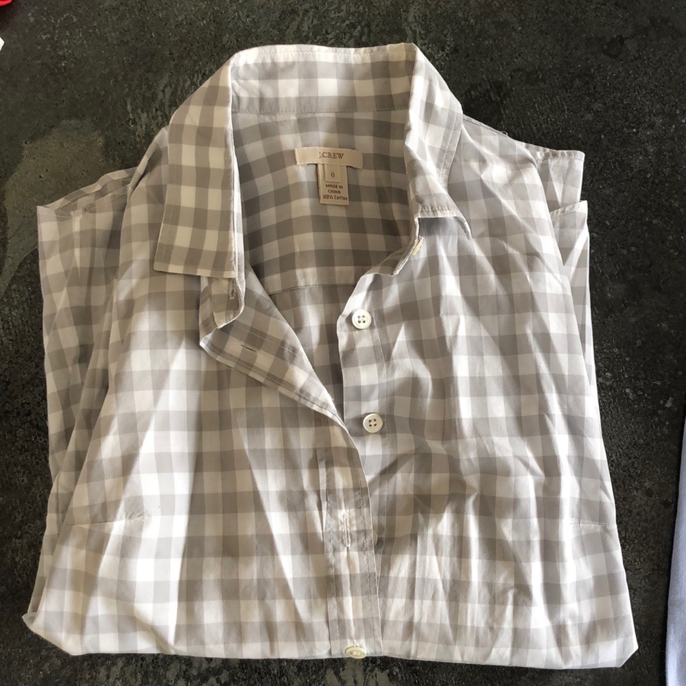 J. Crew Checked Button Down - image 1